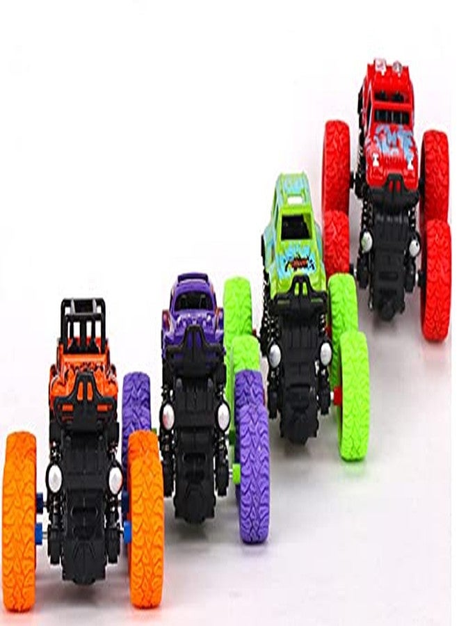 PULSBERY Plastic Friction Powered Mini Monster Truck Toy for Kids, Multicolor, Pack of 1 (Pack of 4) - Image 5